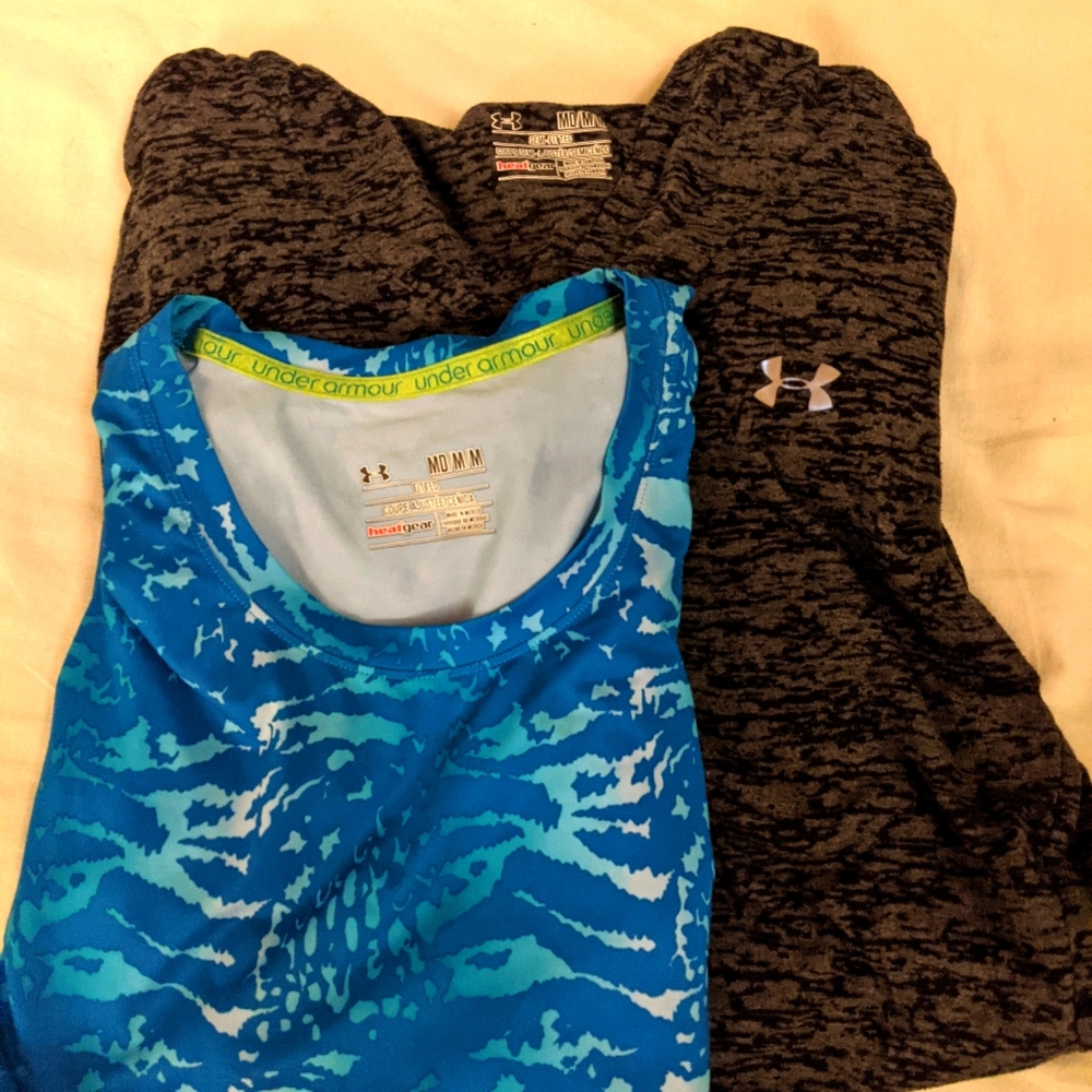 Two Under Armour Shirts, size medium